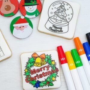 Colouring In Christmas Cookie Packs