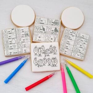Colouring in cookies – ABC/123