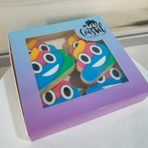 FLASH SALE – 10 x Rainbow Poop emoji cookies
